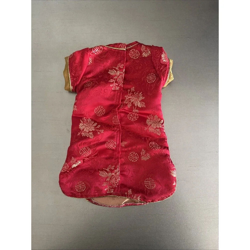 Girls Doll Dress Vintage American Girl Doll Lunar New Year Red Dress